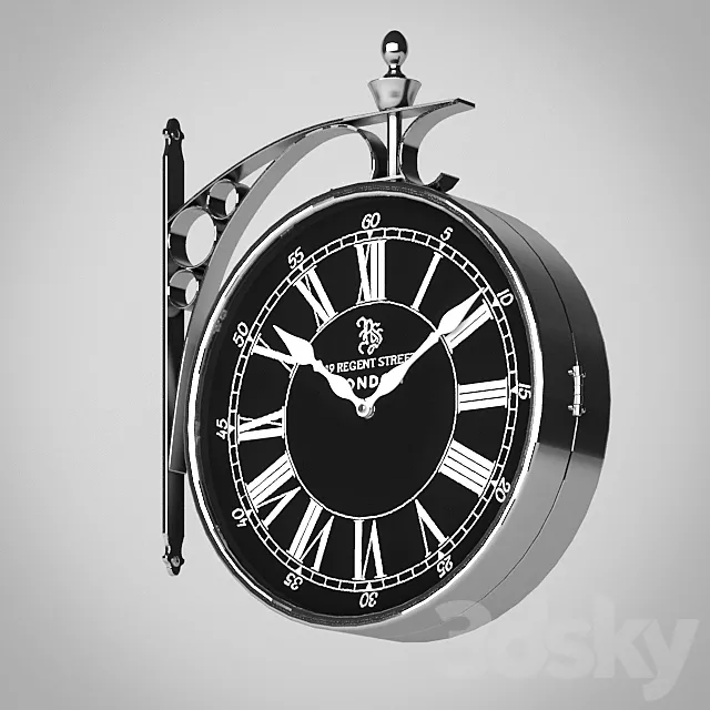 Clock Regent Street Large 04.985 Eichholtz 3DModel