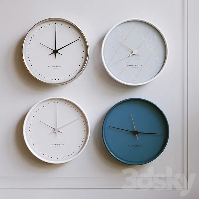 CLOCKS GEORG JENSEN _ HOURS 3DModel