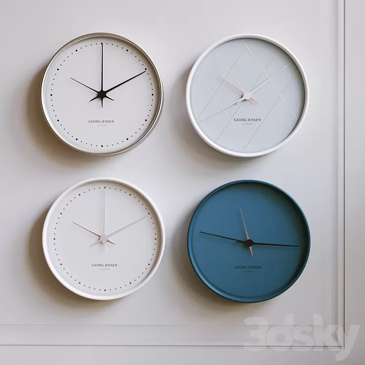 CLOCKS GEORG JENSEN / HOURS 3D Model