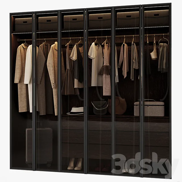 Closed wardrobe 3D Model