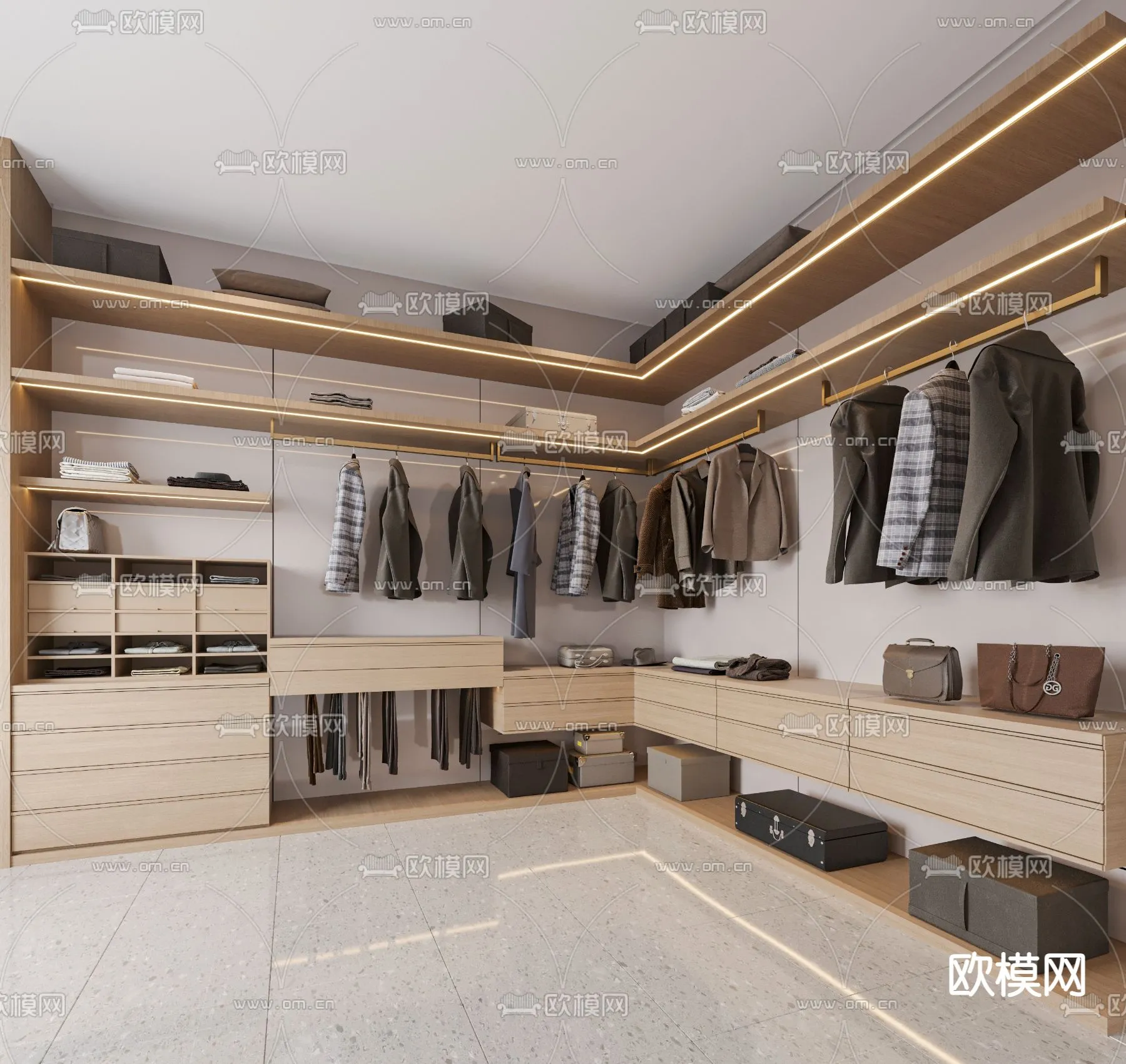 CLOSET ROOM - CORONA - 3D MODEL - 2295