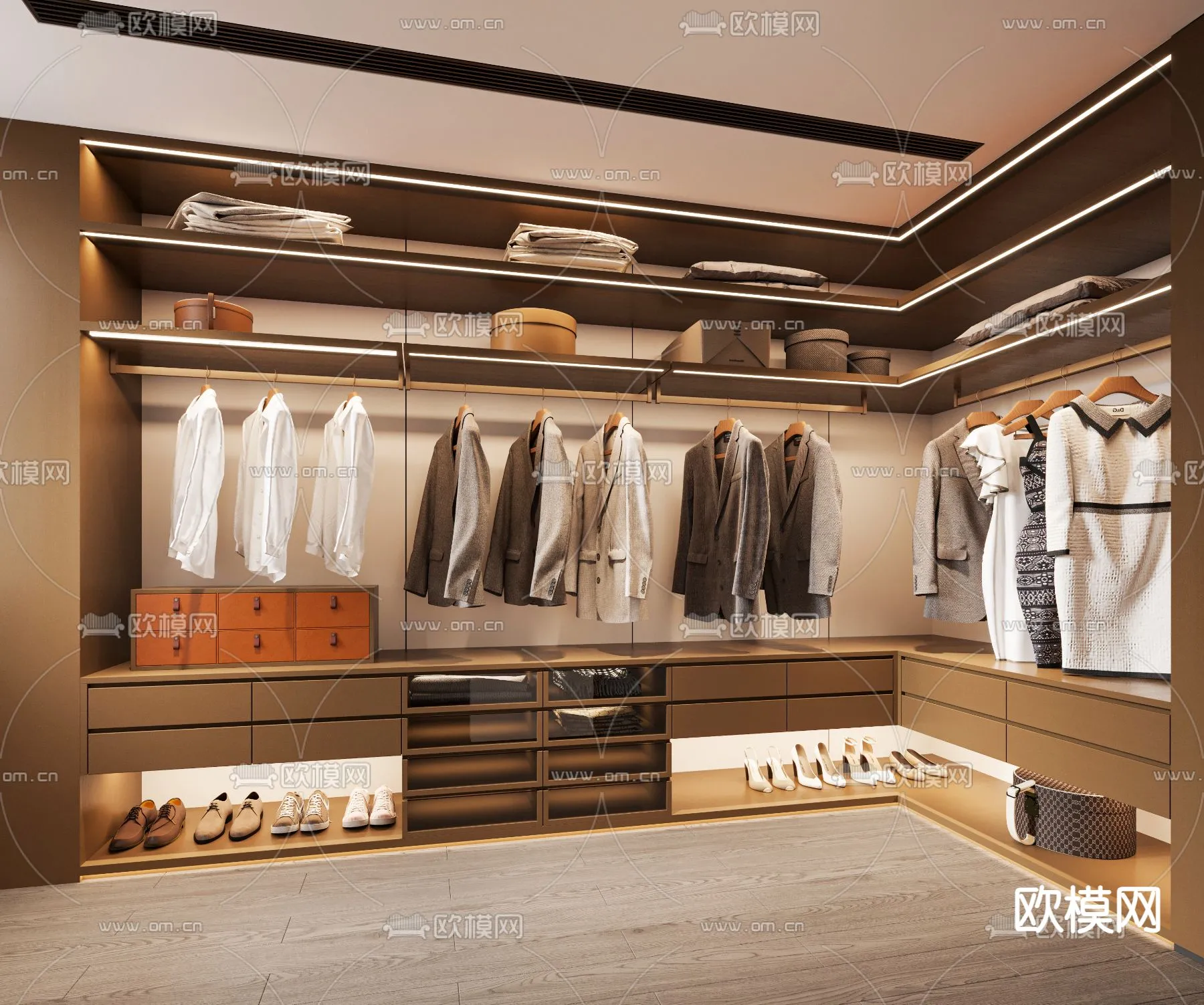CLOSET ROOM - CORONA - 3D MODEL - 2298