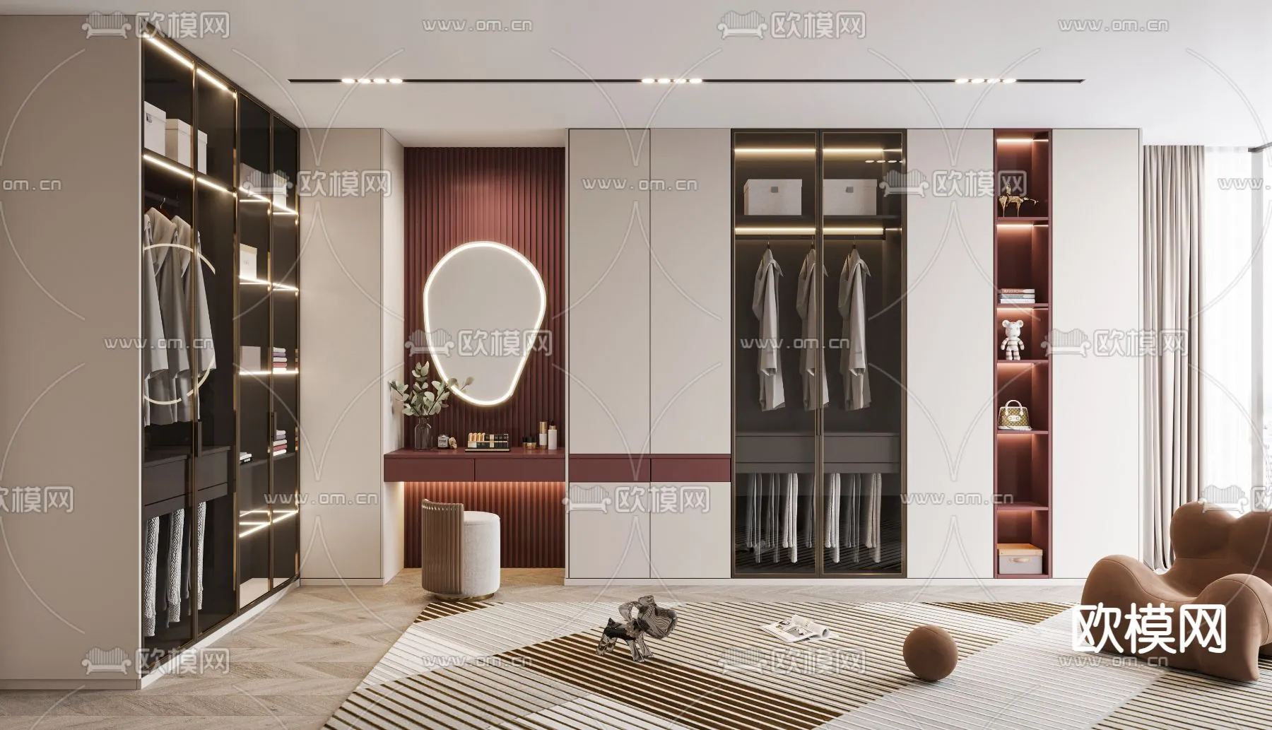 CLOSET ROOM - CORONA - 3D MODEL - 2302