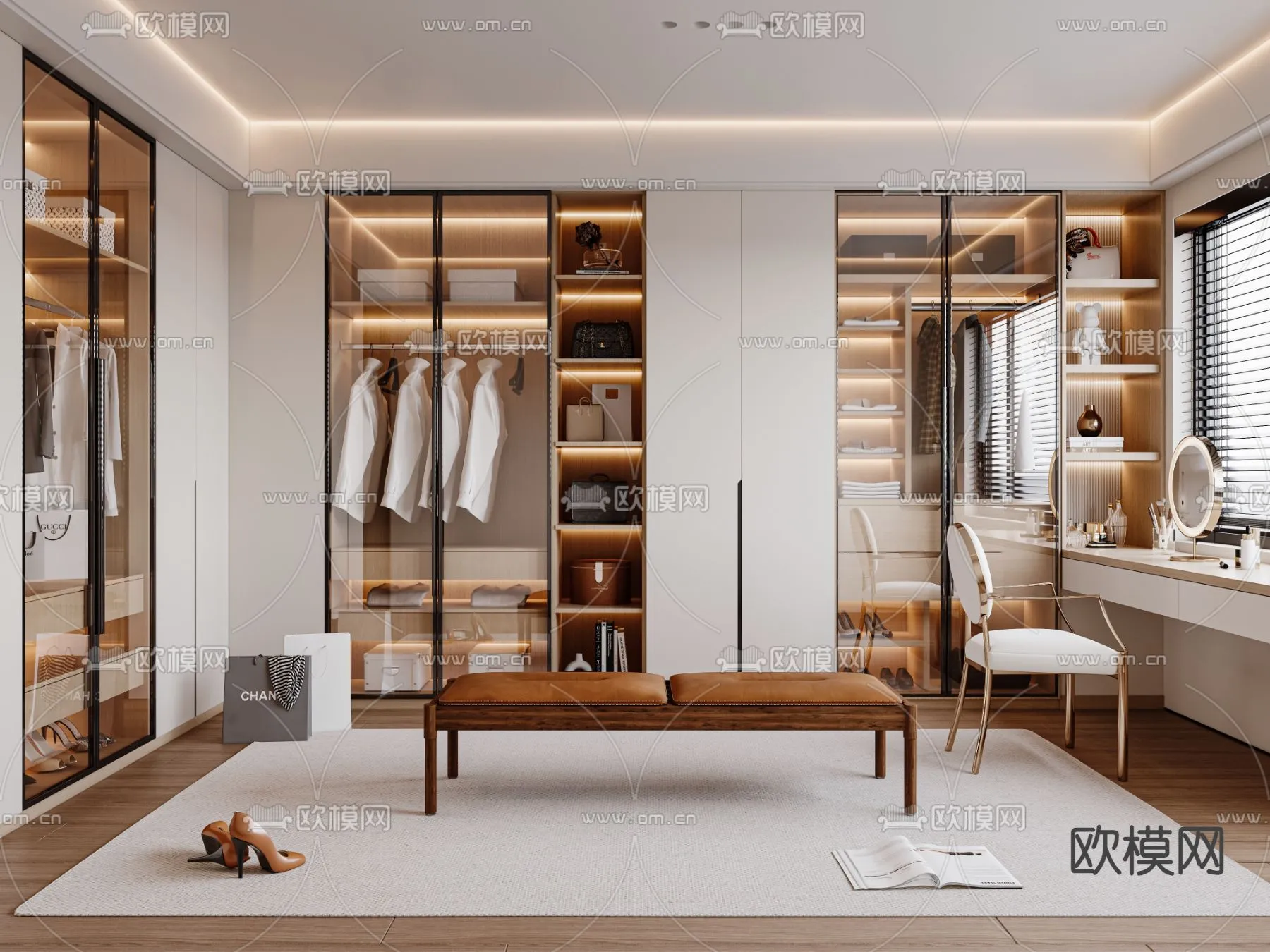 CLOSET ROOM - CORONA - 3D MODEL - 2317