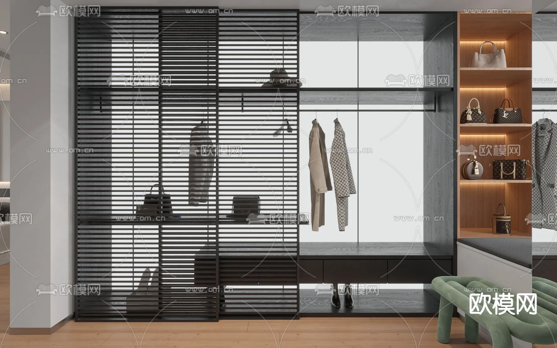 CLOSET ROOM - CORONA - 3D MODEL - 2346
