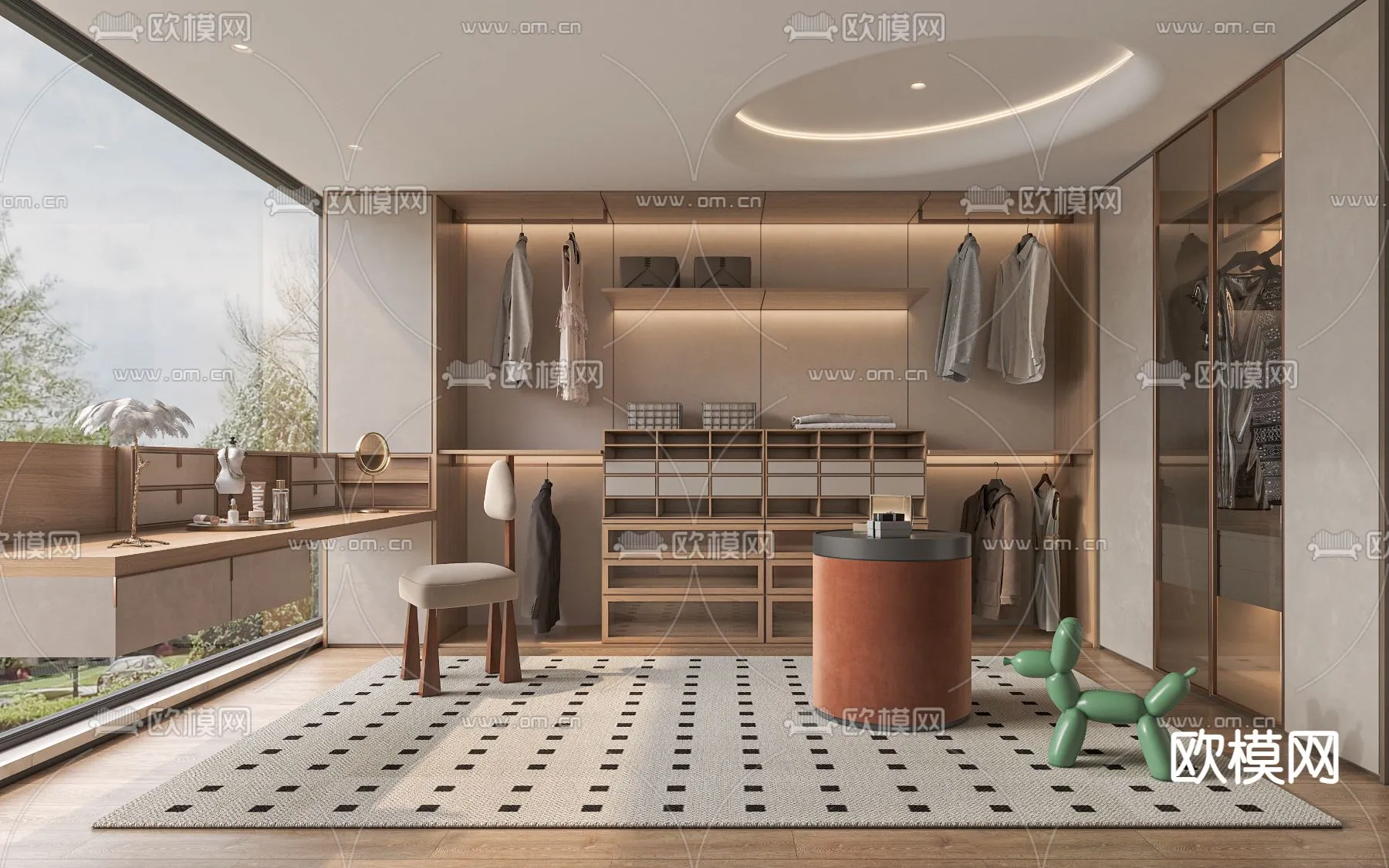 CLOSET ROOM - CORONA - 3D MODEL - 2363