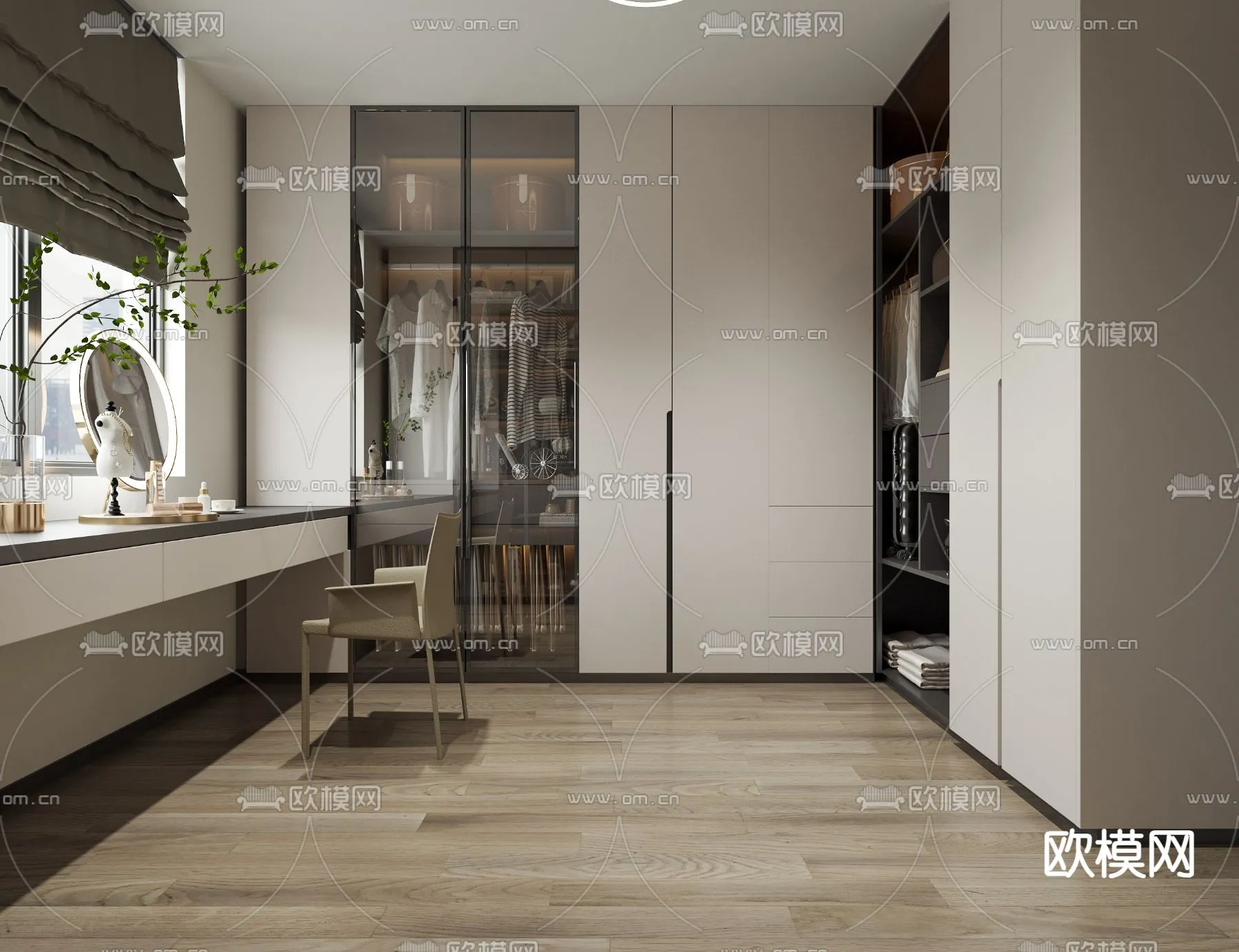 CLOSET ROOM - CORONA - 3D MODEL - 2366