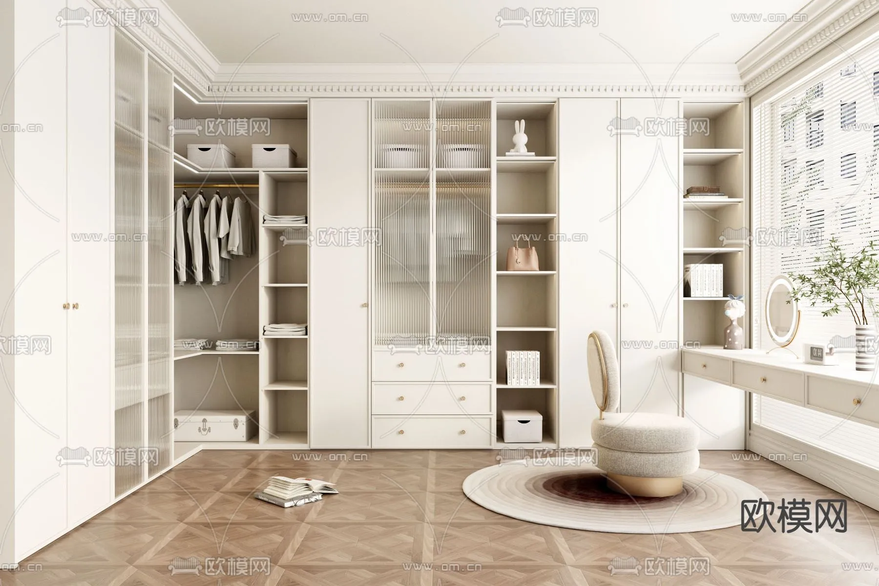 CLOSET ROOM - VRAY / CORONA - 3D MODEL - 2279