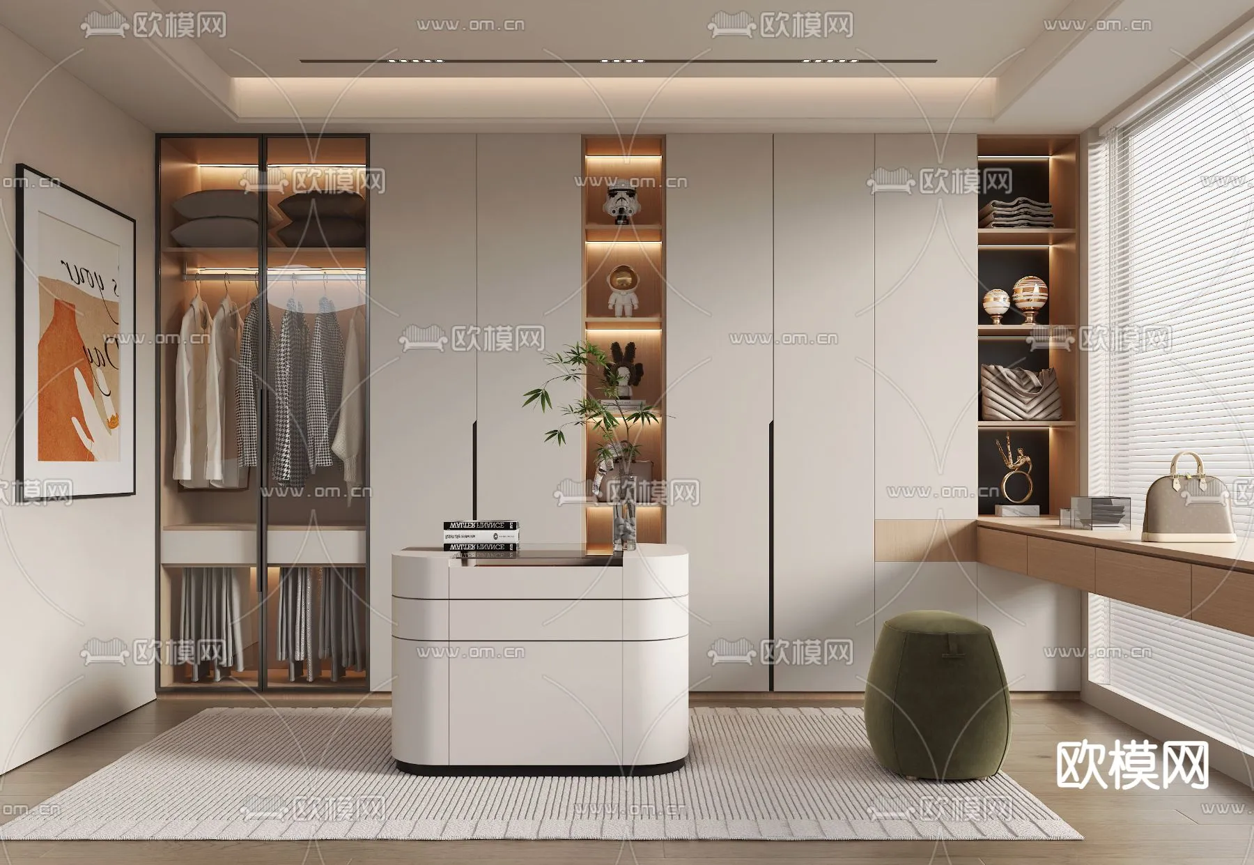 CLOSET ROOM - VRAY / CORONA - 3D MODEL - 2291