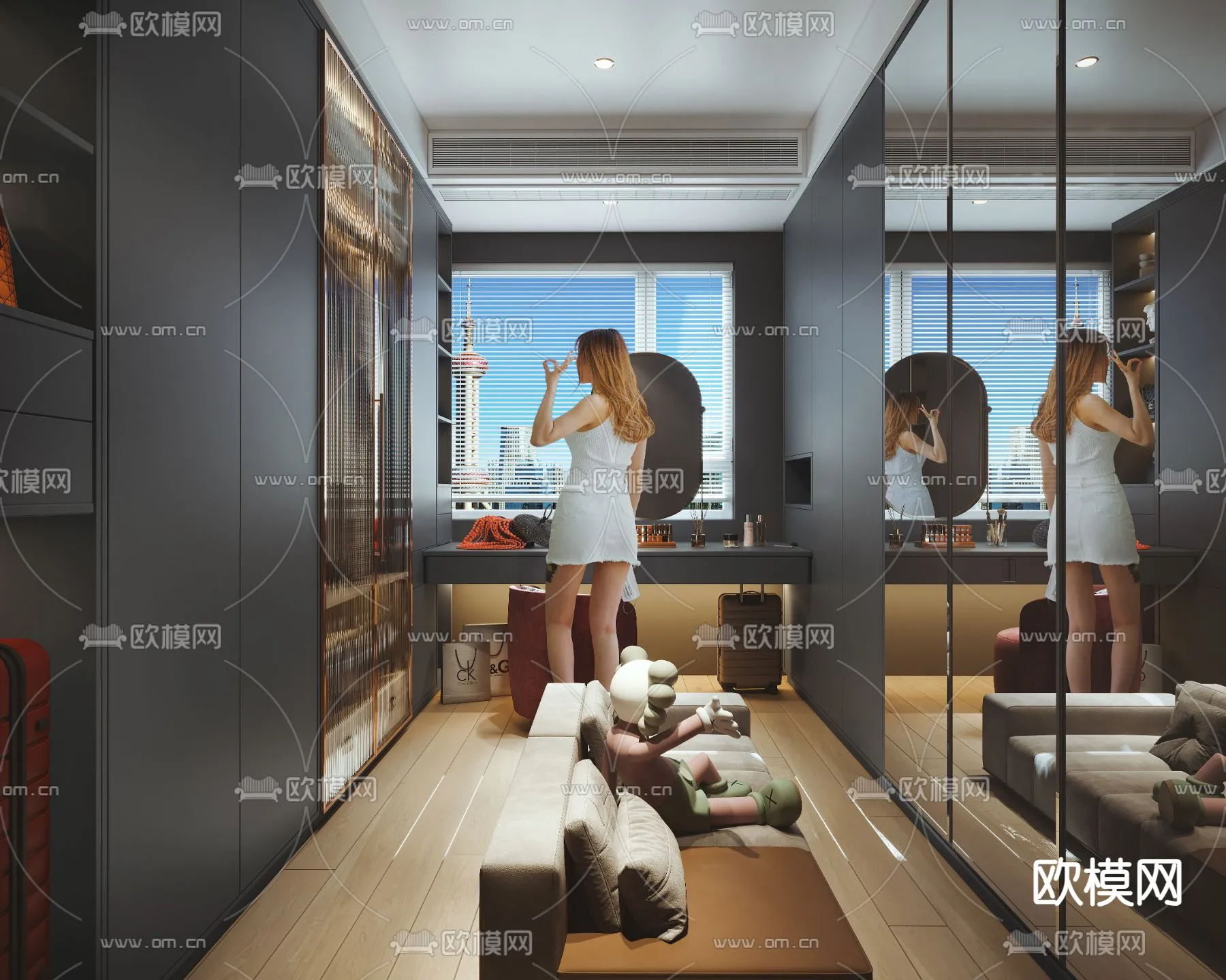 CLOSET ROOM - VRAY / CORONA - 3D MODEL - 2300