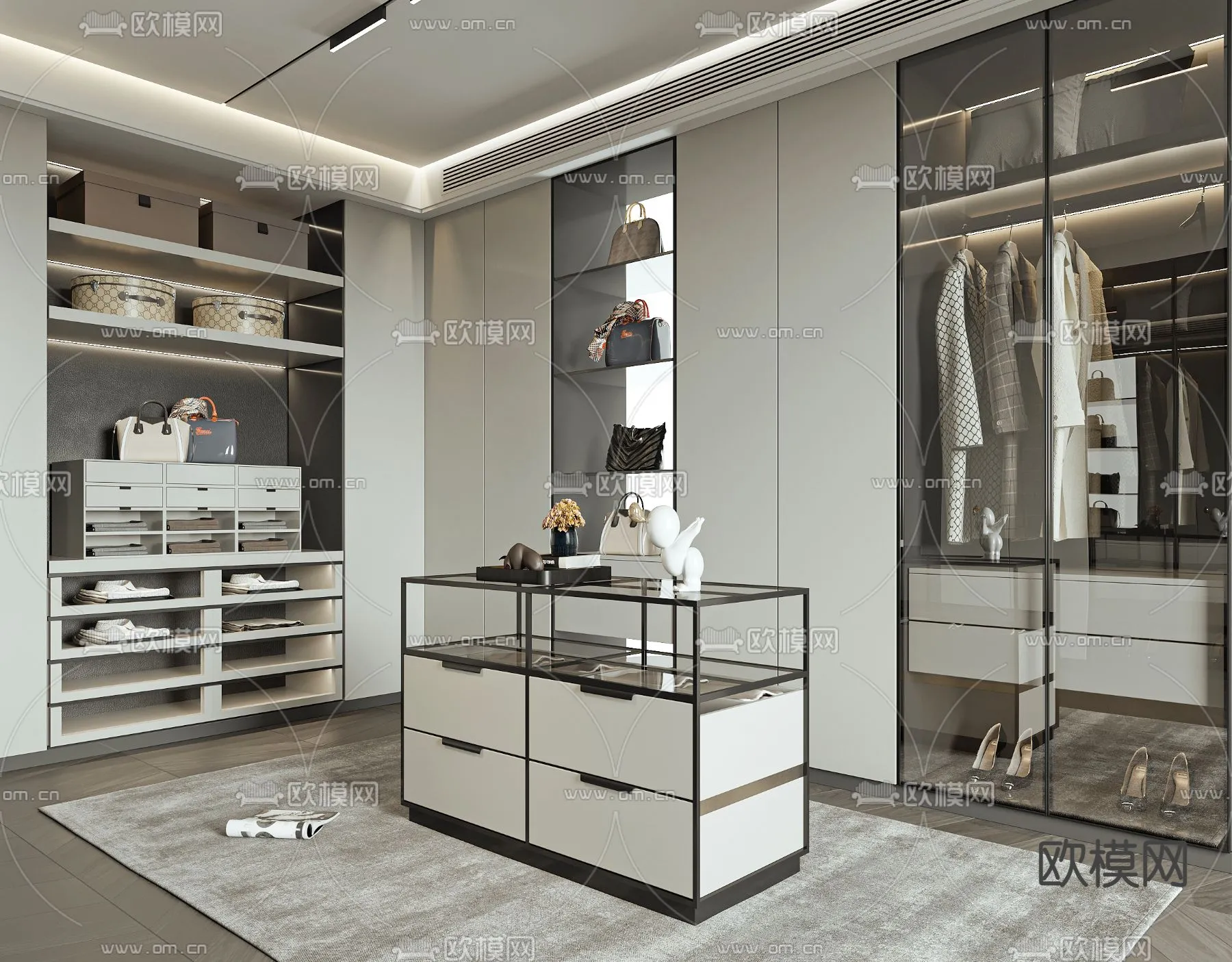 CLOSET ROOM - VRAY / CORONA - 3D MODEL - 2301