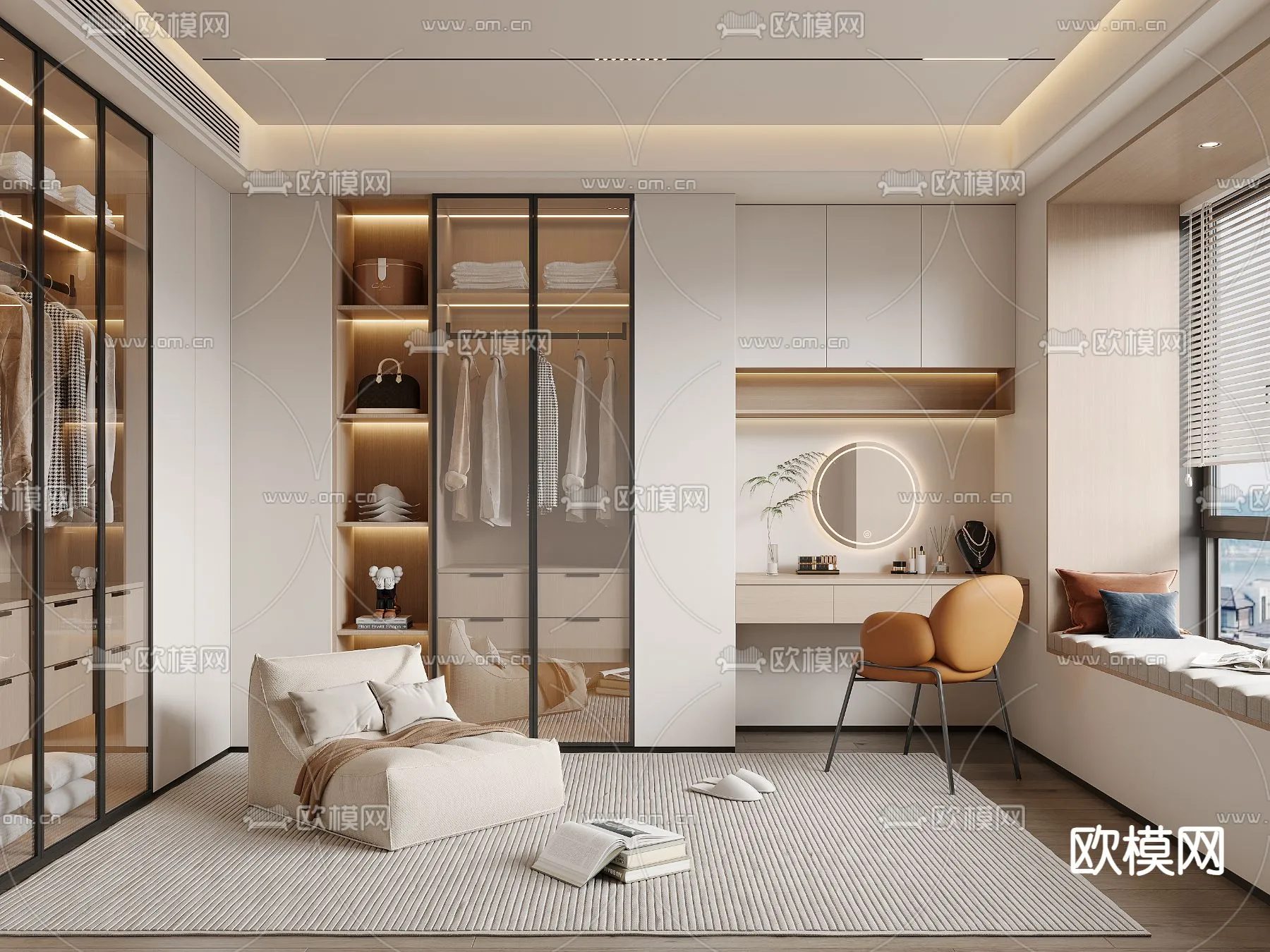 CLOSET ROOM - VRAY / CORONA - 3D MODEL - 2308