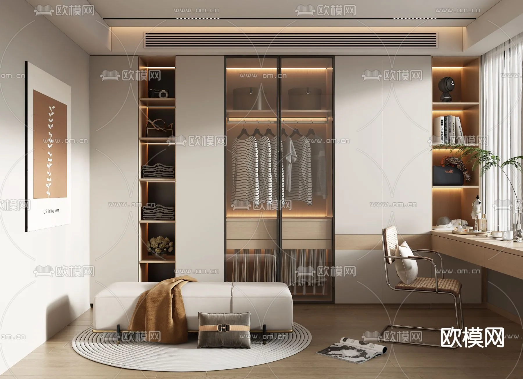 CLOSET ROOM - VRAY / CORONA - 3D MODEL - 2309