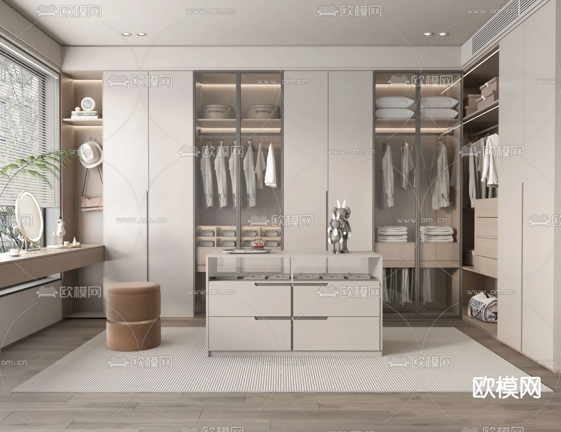 CLOSET ROOM - VRAY / CORONA - 3D MODEL - 2312