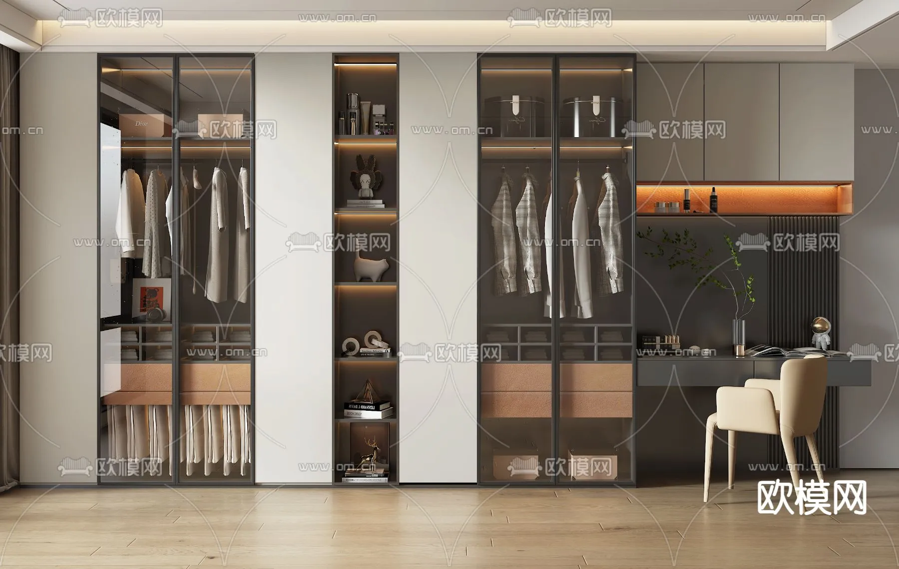 CLOSET ROOM - VRAY / CORONA - 3D MODEL - 2324