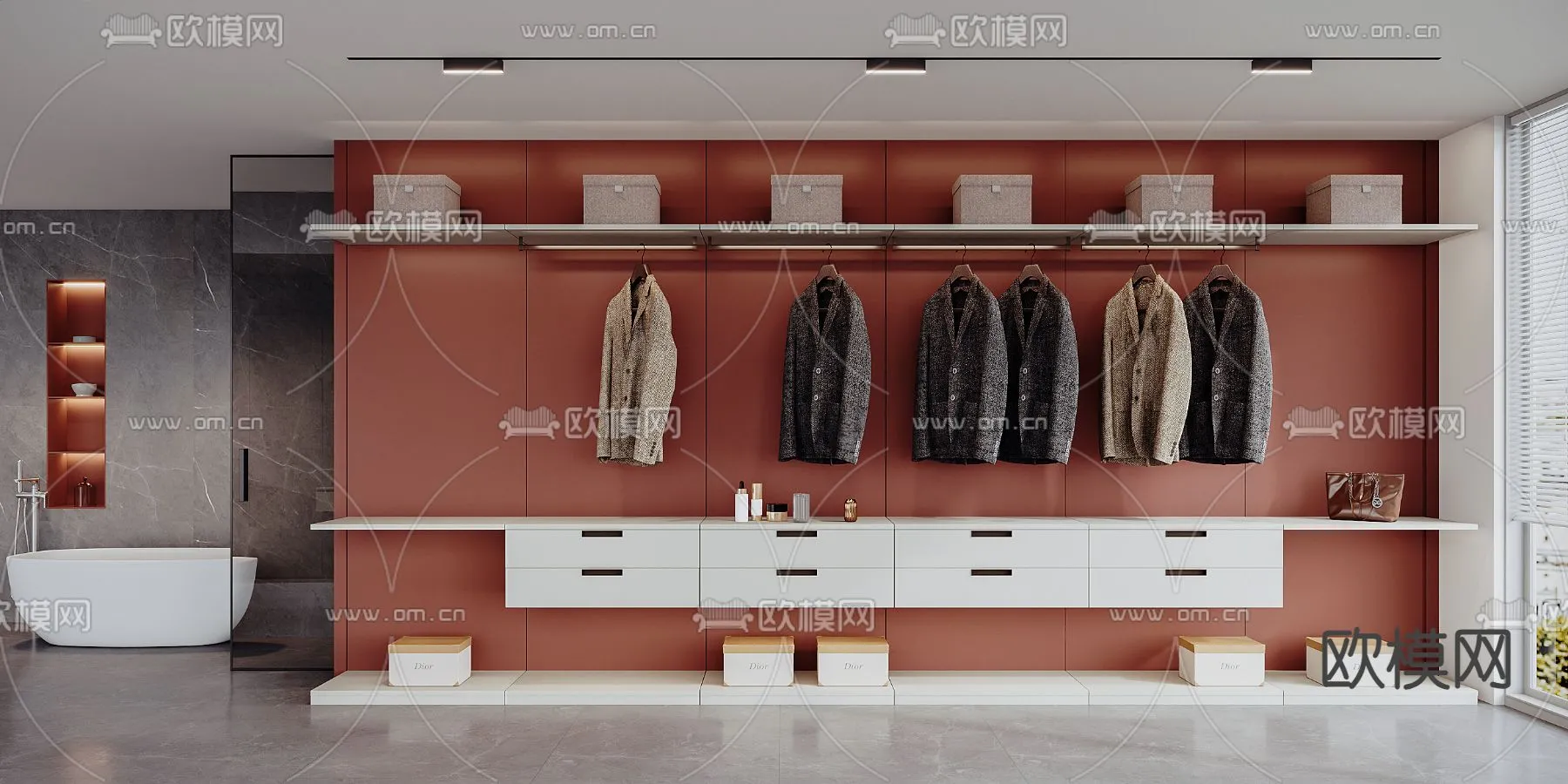 CLOSET ROOM - VRAY / CORONA - 3D MODEL - 2337