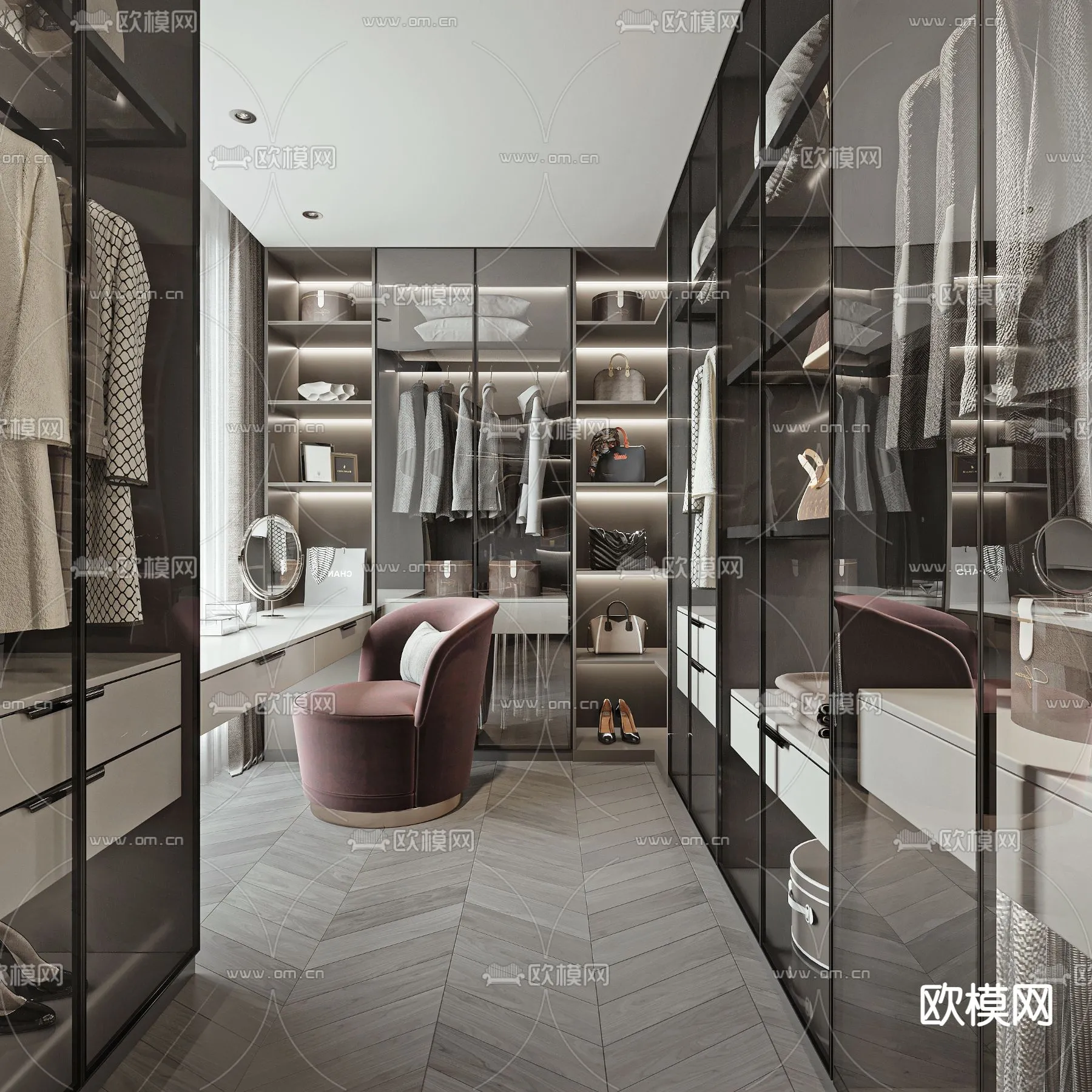 CLOSET ROOM - VRAY / CORONA - 3D MODEL - 2338