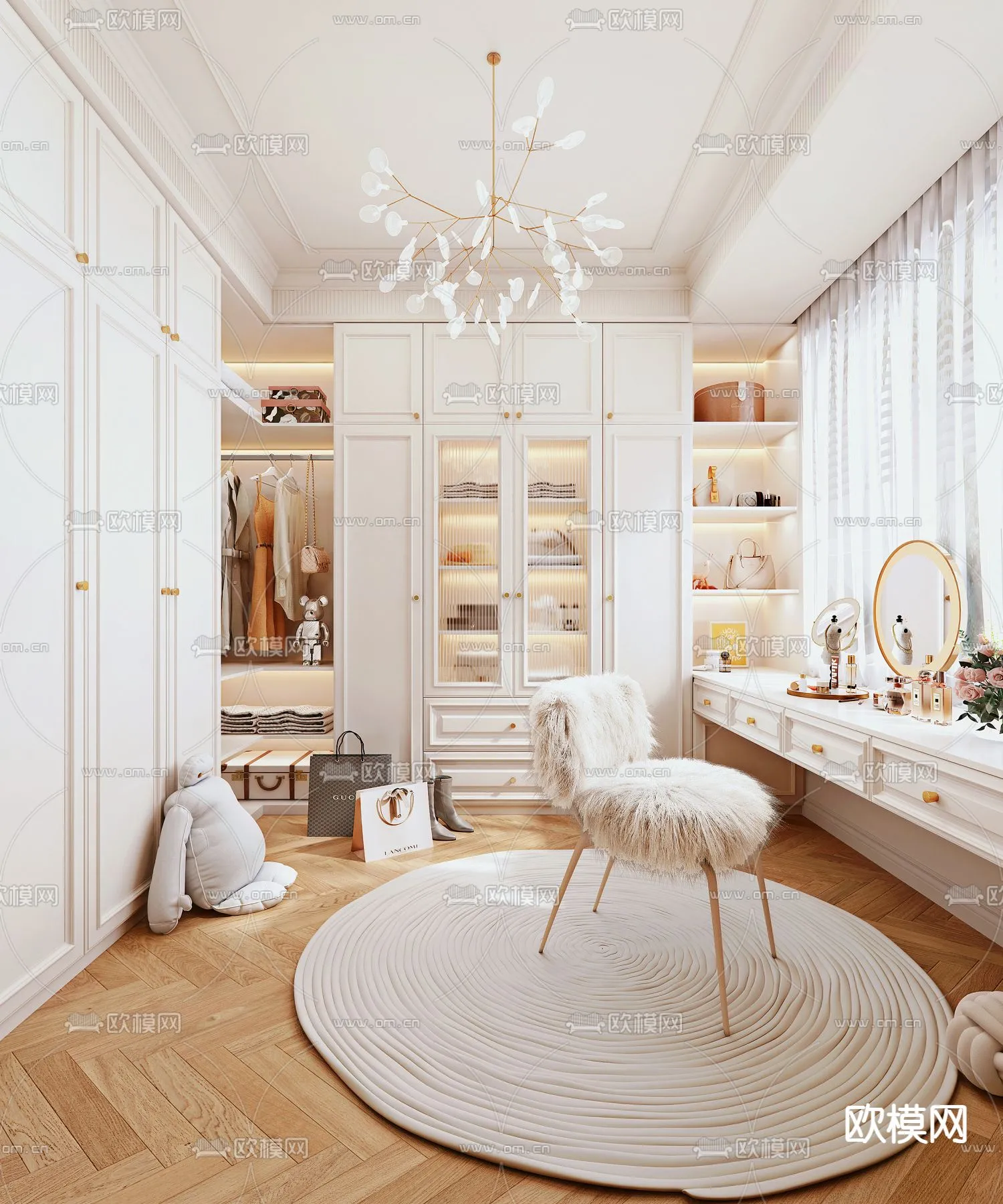 CLOSET ROOM - VRAY / CORONA - 3D MODEL - 2345