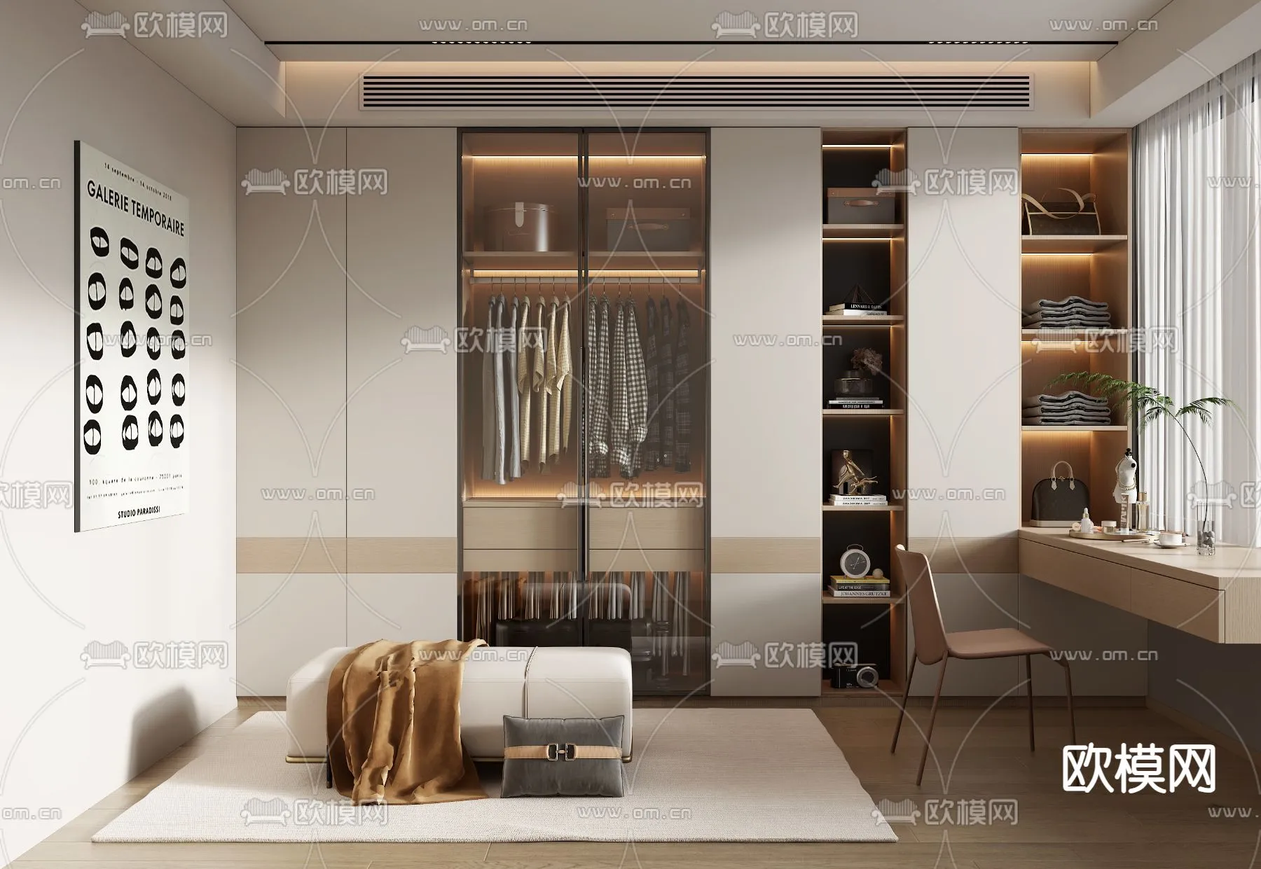 CLOSET ROOM - VRAY / CORONA - 3D MODEL - 2348