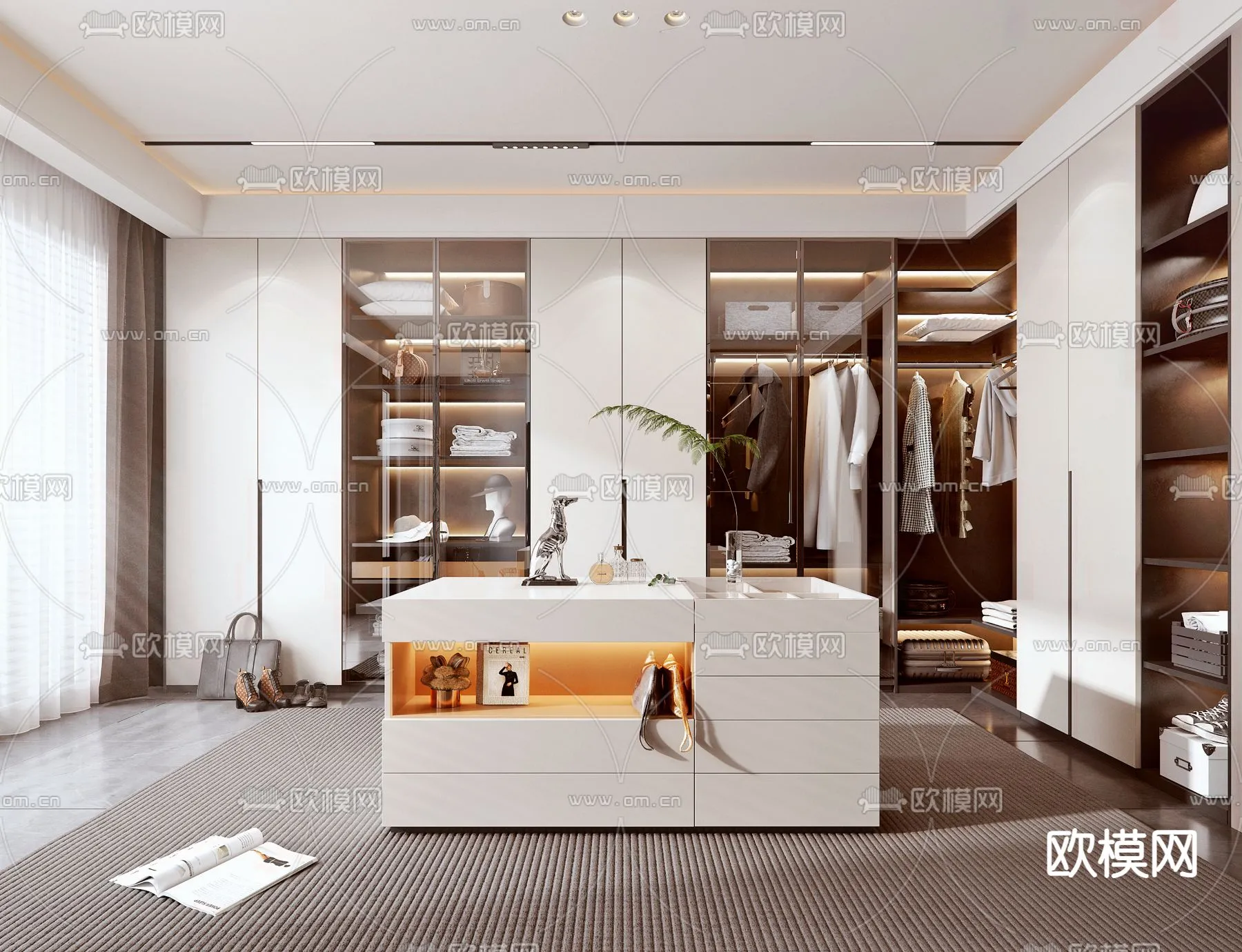CLOSET ROOM - VRAY / CORONA - 3D MODEL - 2364