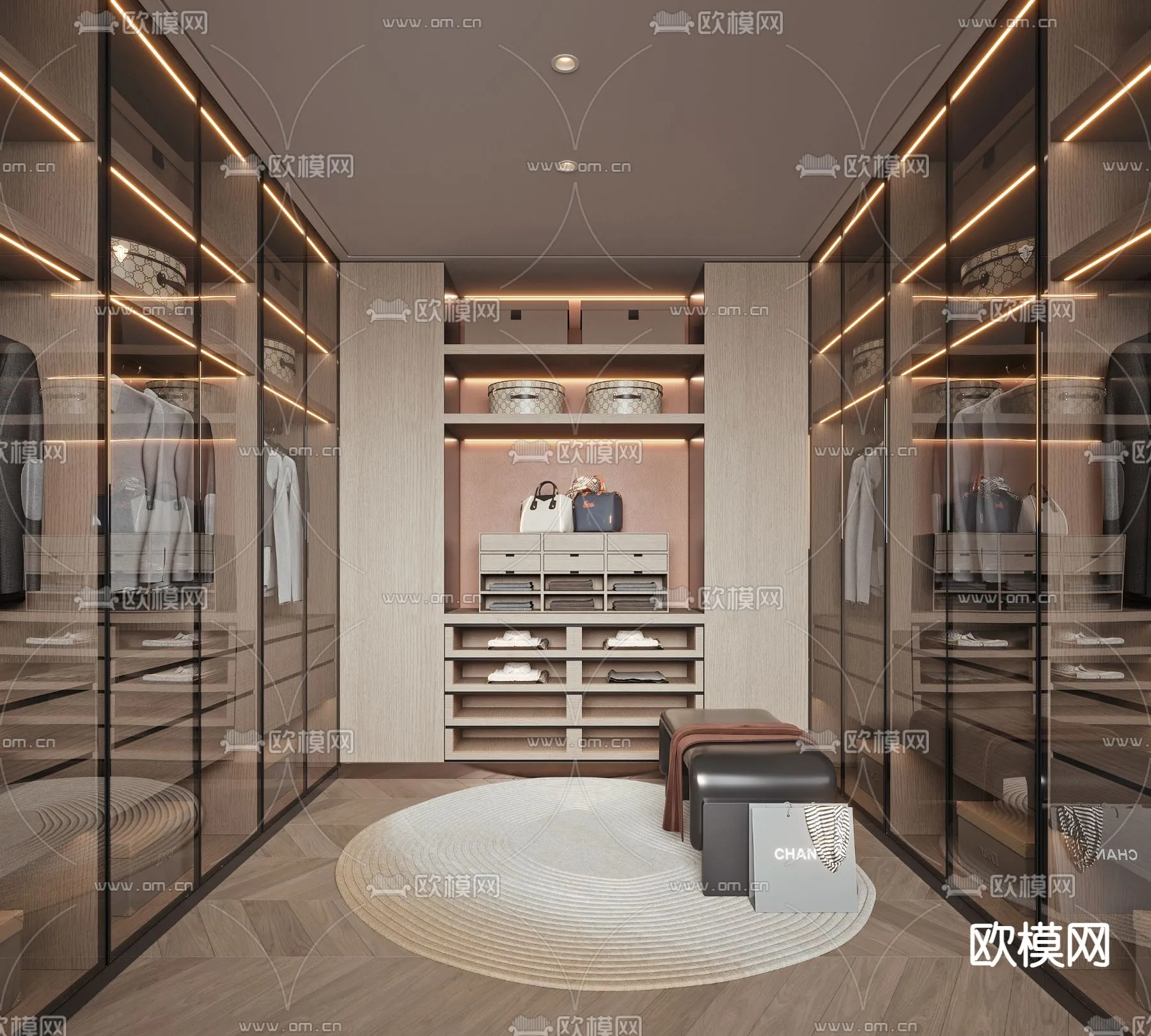 CLOSET ROOM - VRAY / CORONA - 3D MODEL - 2368