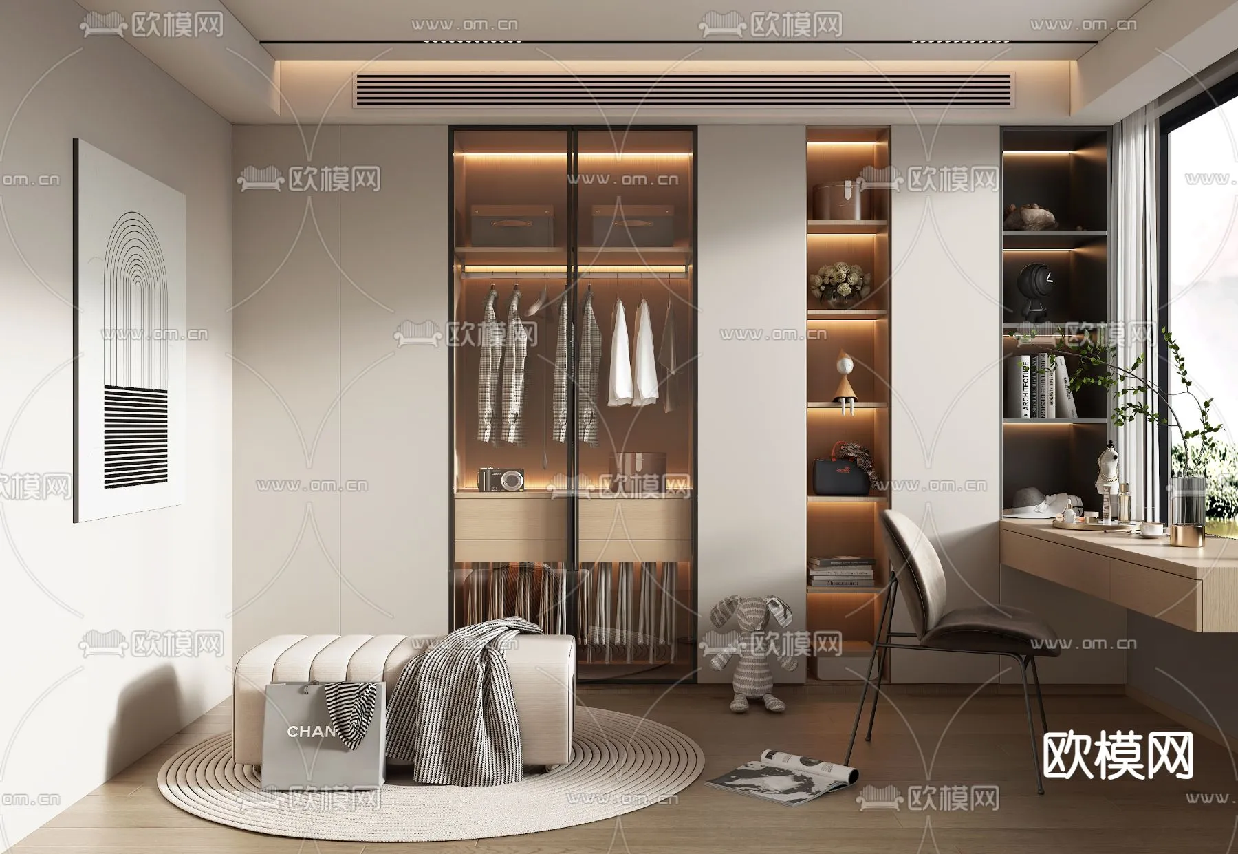 CLOSET ROOM - VRAY / CORONA - 3D MODEL - 2370