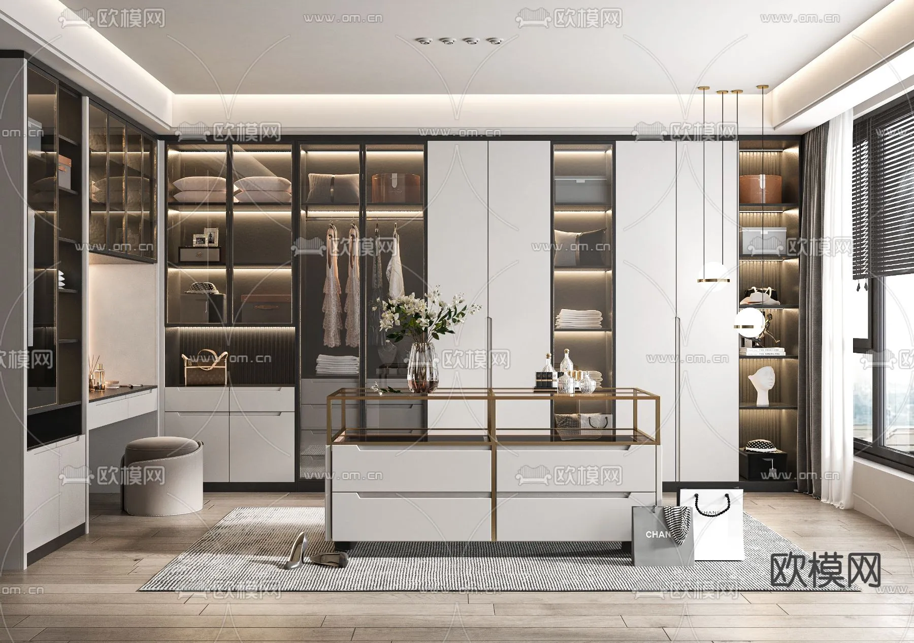 CLOSET ROOM - VRAY / CORONA - 3D MODEL - 2385