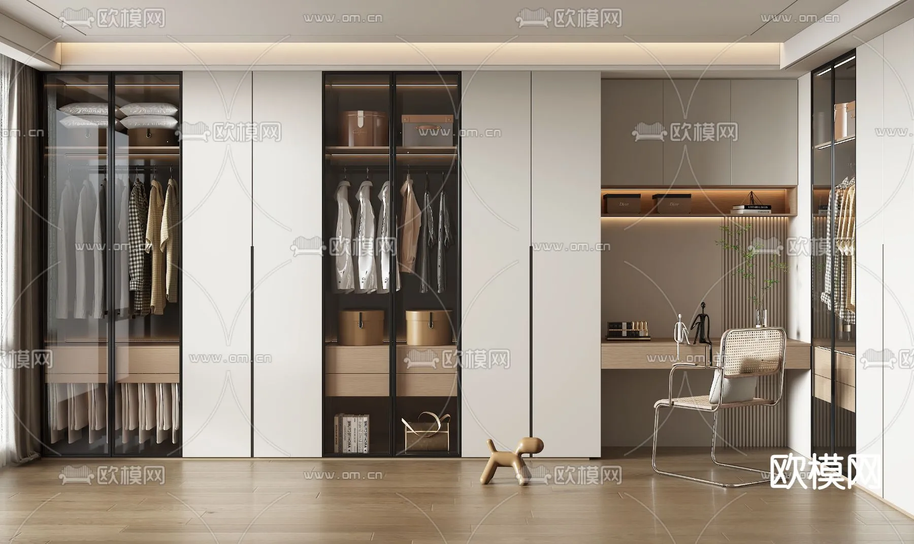 CLOSET ROOM - VRAY / CORONA - 3D MODEL - 2392