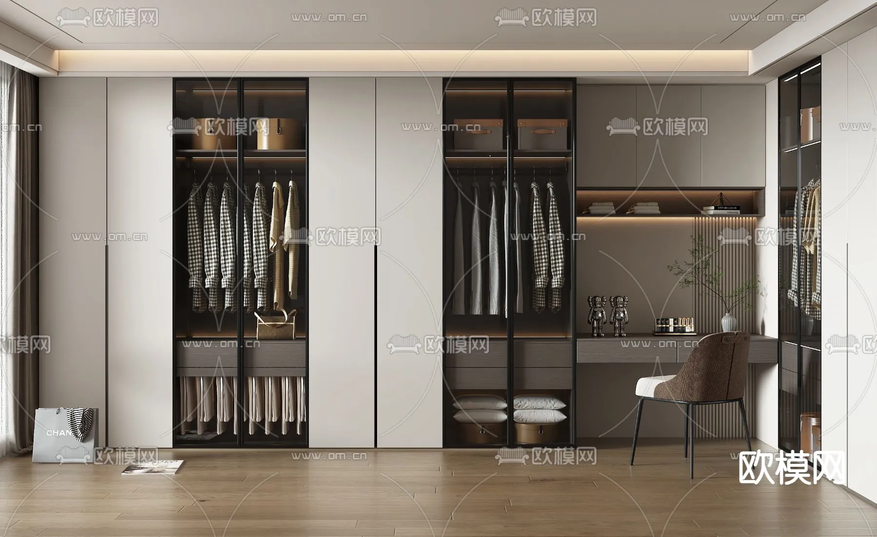 CLOSET ROOM - VRAY / CORONA - 3D MODEL - 2396