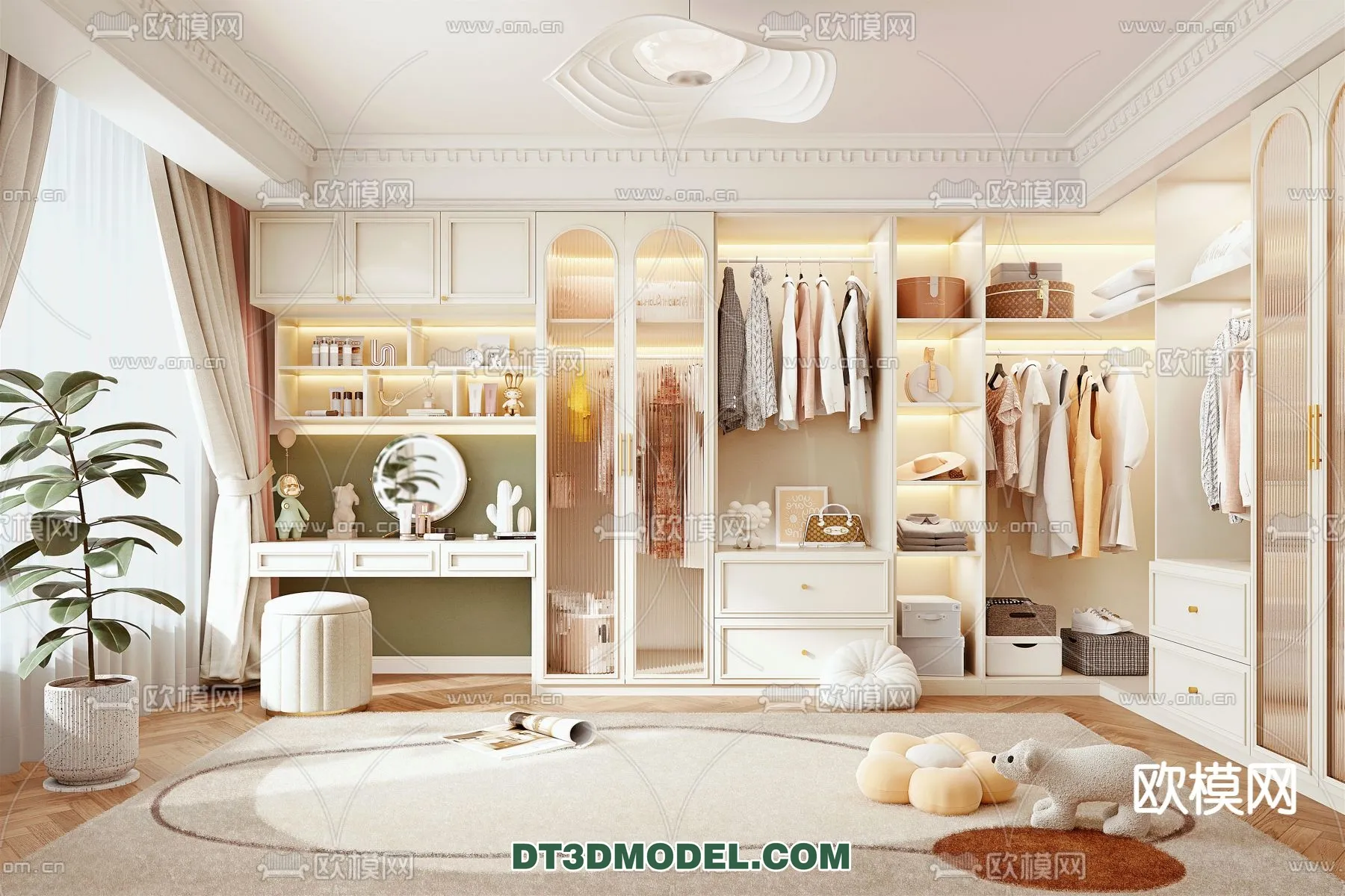 CLOSET ROOM - VRAY / CORONA - 3D MODEL - 2412