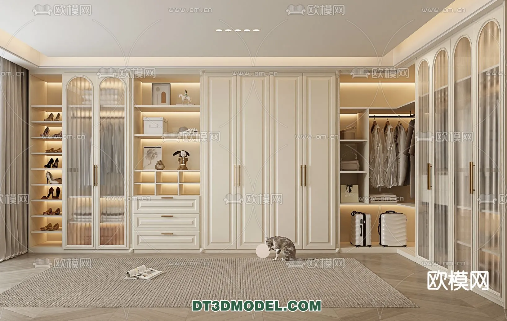 CLOSET ROOM - VRAY / CORONA - 3D MODEL - 2414