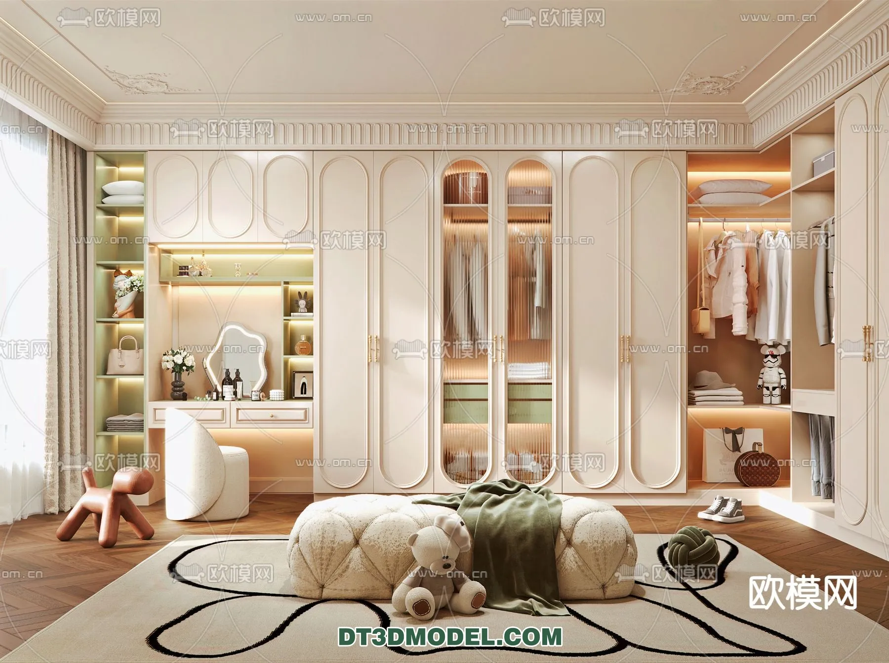 CLOSET ROOM - VRAY / CORONA - 3D MODEL - 2444