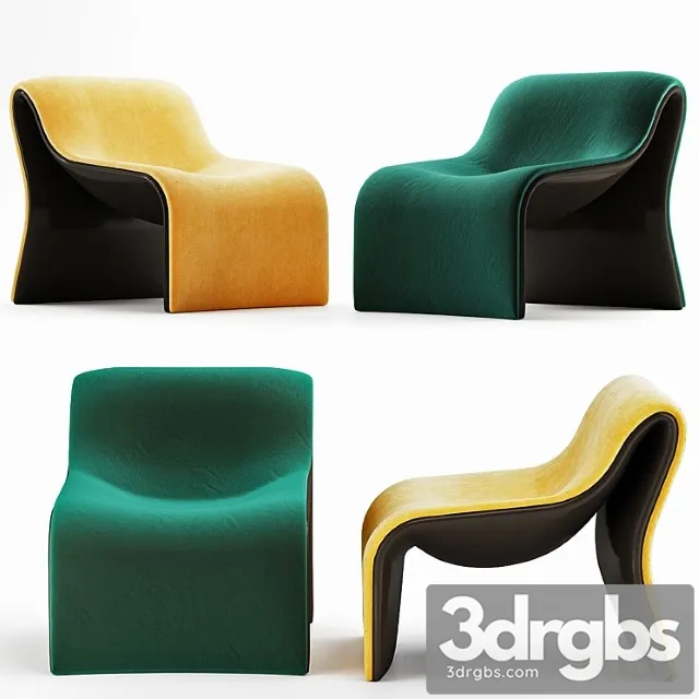 Cloth Lounge by Jehs & Laub for Cassina 3D Model Free