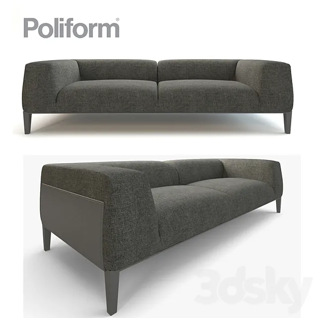 Cloth sofa Metropolitan 868 from Poliform 3DModel