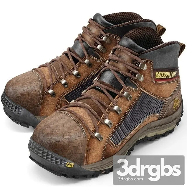 Clothes Caterpillar Boots 3D Model Free