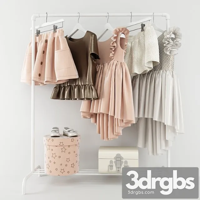 Clothes Clothes set 02 3D Model Free