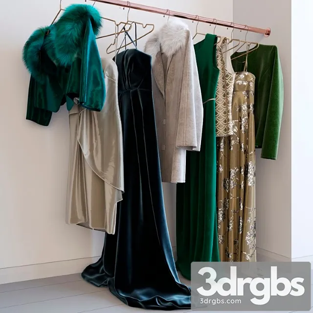 Clothes Clothing set-15 3D Model Free