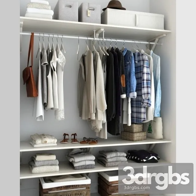 Clothes Collection Clothing 3D Model Free