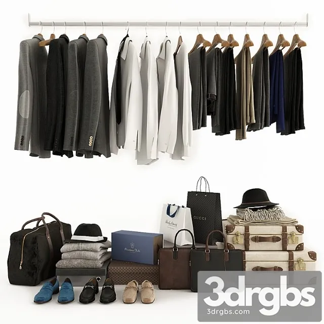 Clothes Filling for cabinet 2 3D Model Free