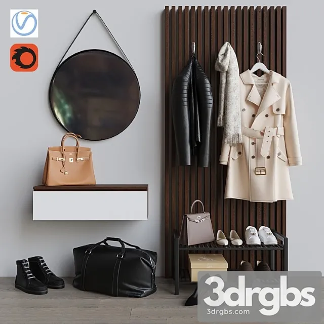 Clothes Hallway 3 3D Model Free