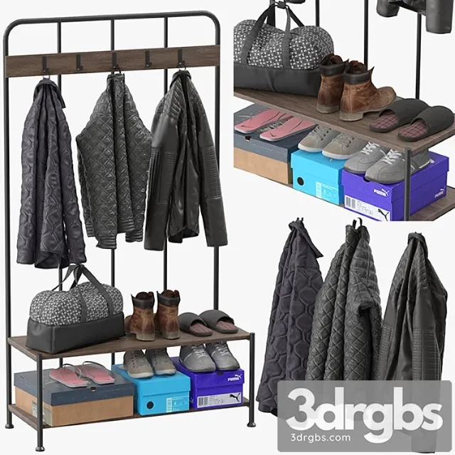 Clothes Hallway_2 3D Model Free