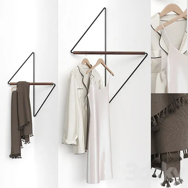 Clothes hanger Creative Wall Hanger 3D Model
