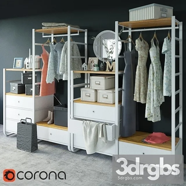 Clothes IKEA Elvarly 3D Model Free