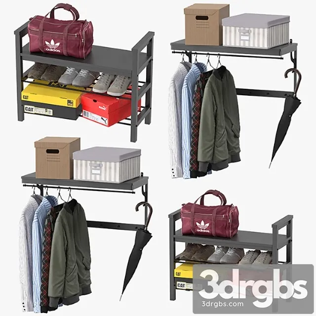 Clothes Ikea hemnes 3D Model Free