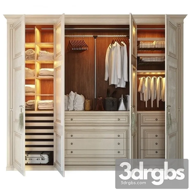 Clothes Lanpas Closet 3D Model Free