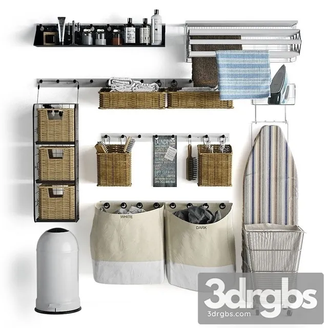 Clothes Laundry Decor 5 3D Model Free