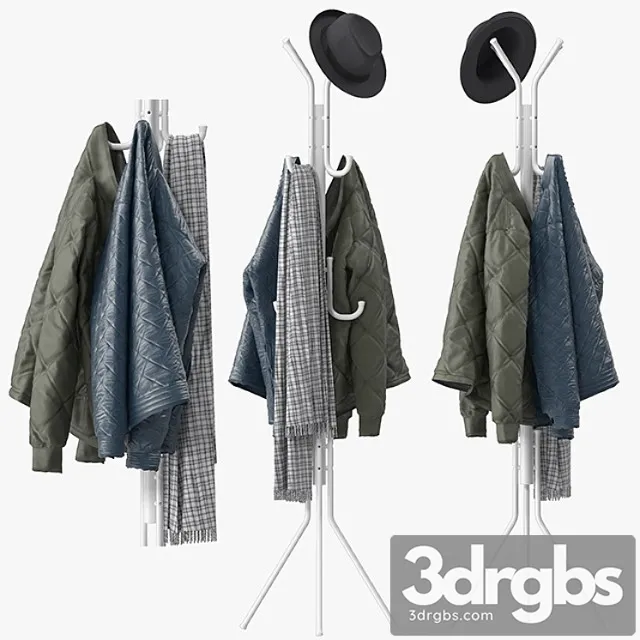 Clothes Metal tripod stand coat rack 3D Model Free