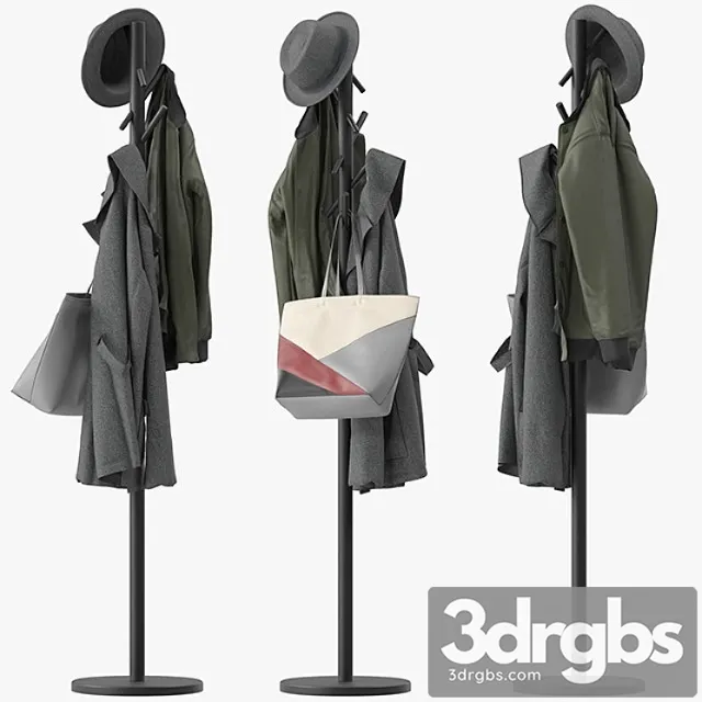 Clothes Naula coat rack 3D Model Free