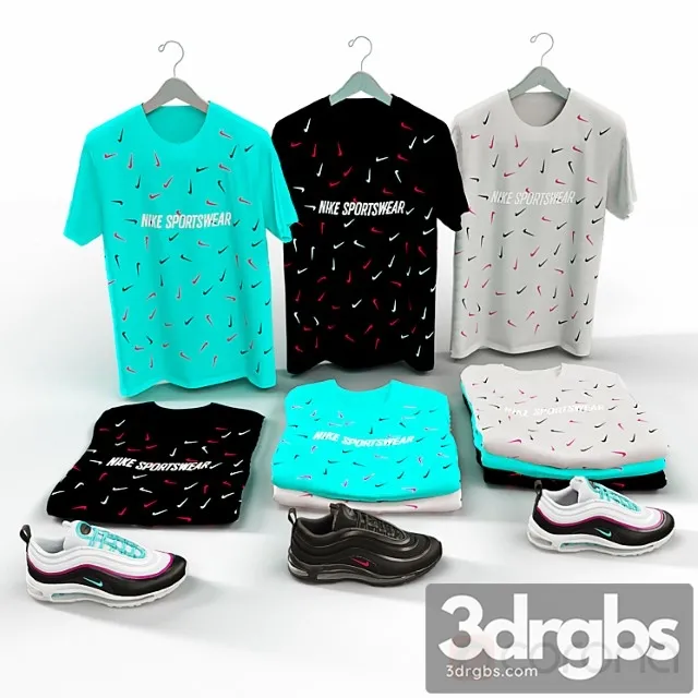Clothes Nike Airmax Set 3D Model Free