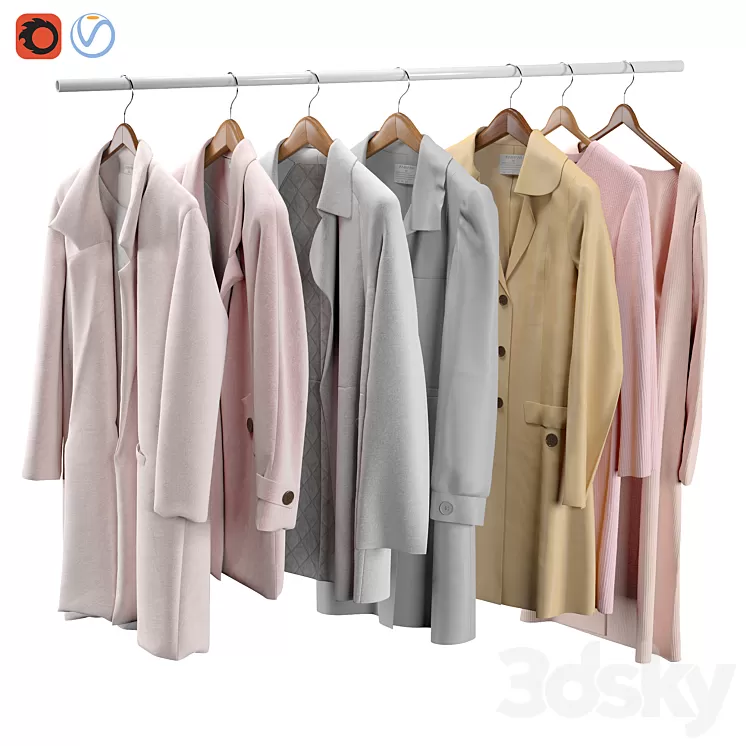 Clothes on a hanger